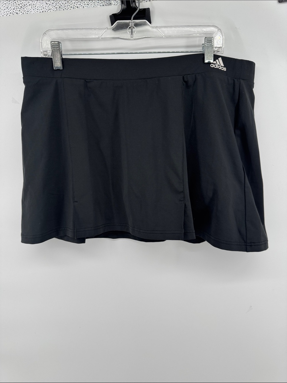 adidas Climalite Black Athletic Skort Skirt Women's Sz XL Golf Tennis Pickleball